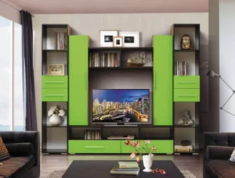 Набор мебели для гостиной Грация 2 МДФ матовый Венге/Венге шелк