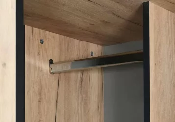 Угловой шкаф Ольга-Лофт 9.1 Дуб Крафт золотой Темно-серый