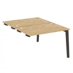 Стол-приставка двойной к опорным элементам ONIX WOOD OW.D.SPR-2.8 Тиквуд Светлый/Темный