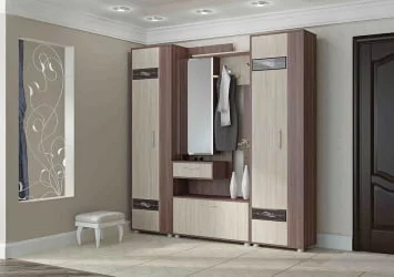 Прихожая в коридор современная Инфинити №2 Ясень шимо