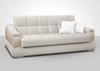 Диван с подушкой Голливуд пружинный блок Боннель (форест беудж/арена бежевая)