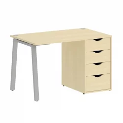 Стол письменный HOME OFFICE VR.SP-3-118.4.A Клен/Серый металл