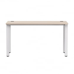 Стол прямой на металлокаркасе, опоры 45 гр Everprof EVO 254S003 Дуб Соната Белый