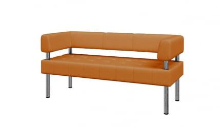 Диван трехместный с подлокотниками Бизнес М-44/6