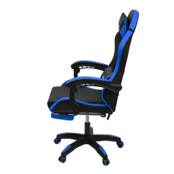 Геймерское кресло 892-1 цвет черный/синий с массажем 892-1-black-blue-mass