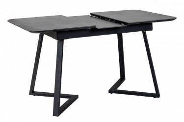 Стол Роналдо раздвиж. 120-160 Темный мрамор/Бабочка