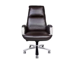 Кресло руководителя Сенат кожа Коричневый