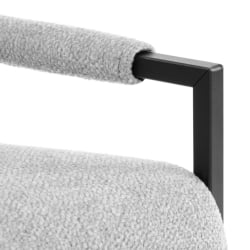 Диван прямой Charli LUX/Чарли Люкс велюр/букле, VT shape silver