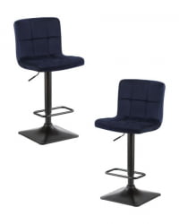 Стул барный ДОБРИН ДОМИНИC (темно-синий велюр (МДЖ9-118)) 2 шт / DOBRIN DOMINIC (MJ9-118))