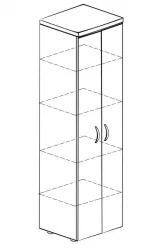 Шкаф-пенал Альфа 62.50 орех «Пегас»