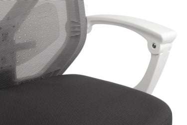 Кресло Oliver RCH W-203AC Белый пластик/Серый