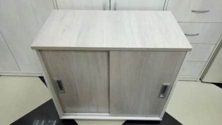 Тумба-купе Deka 9.02.08 Дуб Сантана светлый/Белый