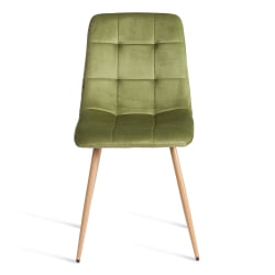 Металлический стул CHILLY (mod. JSC-220) Велюр/металл , 44,5х52,5х88 см, Green (зеленый) HLR54 / натуральный