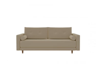 Коричневый диван Санднес (Berhouse) Цвет фасада: Левис 04 велюр; Тип: Прямой; Материал фасада: Металл/Велюр