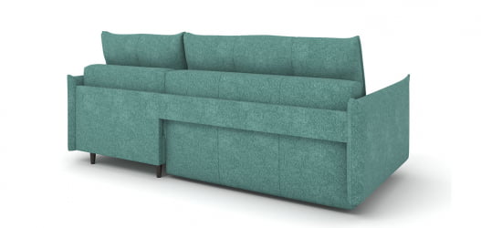 Диван тканевый Каролина  угловой универсальный ткань Lamb slate (1600*2260*930) Синий, 2106399/51841/7