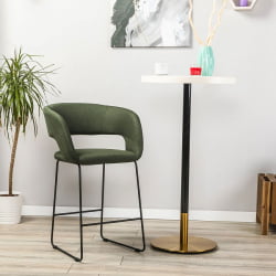 Кресло полубар Hugs темно-зеленый/Линк