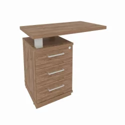 Тумба под оргтехнику First KTP-1 (L) Дуб Табак