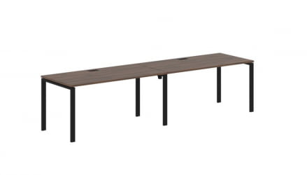 Бенч-система ЕДИС ЕУВСТ 3180 Дуб Денвер темный Черный / EDIS EUWST