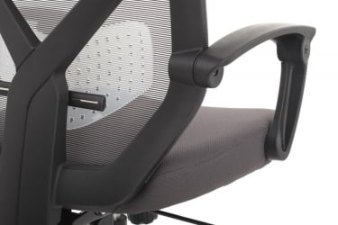 Кресло Оливер РCХ В-203АC Черный пластик/Серый / Oliver RCH W-203AC