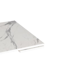 Раздвижной стол VIGO ЛДСП/HPL/металл, 120 x 80 x 30 х 30 х 75 см, Мрамор светлый/белый