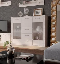 Комод с баром Элана Бодега белая