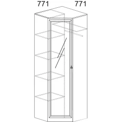 Шкаф Инна 621 денвер темный
