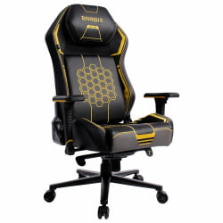 Геймерское кресло BRABIX PREMIUM Tanos GM-180 черное/желтое