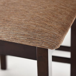 Обеденный комплект Хадсон (стол + 4 стула)/ Hudson Dining Set cappuccino (темный орех)