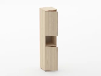 Шкаф высокий закрытый с нишей Twin 16.16.15Л Туя