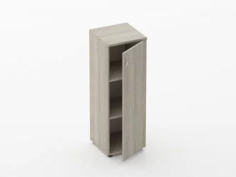 Шкаф средний закрытый Twin 16.14.10Пр Дуб Сантана светлый