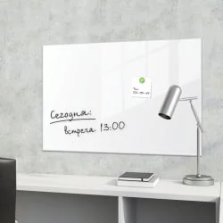 Доска магнитно-маркерная стеклянная BRAUBERG 40х60 см Белая