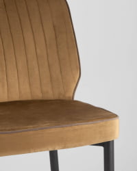 Стул Лоренс велюр Карамель