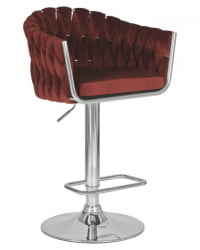 Стул барный DOBRIN MARCEL (винный велюр (MJ9-35)) 2 шт