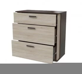 Комод с тремя ящиками 4-4425 Венге Дуб сонома