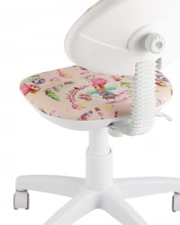 Кресло компьютерное детское УМКА Princesski пластик белый