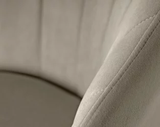 Стул обеденный DOBRIN NAOMI (ЭМАЛЬ ЧЕРНЫЙ МУАР велюр Catania Cocoa)