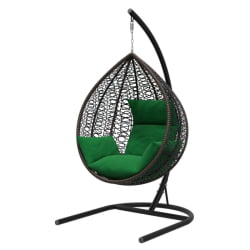 Кресло подвесное Бороло brown Зеленый