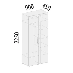 Бельевой шкаф Тиффани 47.02.1 Сосна Астрид Мелинга
