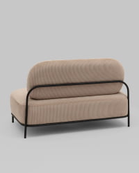 Диван Стоун велюр рельефный бежевый