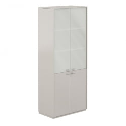 Шкаф высокий Atlas NZ-0351.GS.YN Серый камень Ясень Наварра