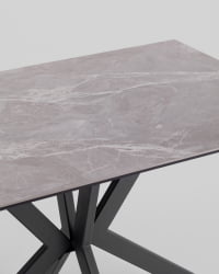 Стол раскладной Marmer 120-180*80*76 см керамика антрацит