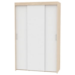 Шкаф-купе T-3-230х145х60(ДСС-Белый-9)