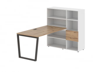 Рабочая станция EDIS EVRST 1215 Дуб Денвер светлый  Мокко Белый