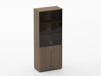 Шкаф высокий со стеклом Twin 16.16.131 Дуб Верцаска