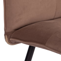 Стул обеденный Sweet велюр, 46х55х88, бежевый/черный, (Porsche 5)