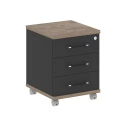 Тумба мобильная SHIFT SK.TM Тиквуд Темный/Антрацит