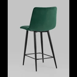 Стул полубарный Джанго велюр Зеленый