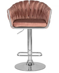 Стул барный DOBRIN MARCEL (пудрово-розовый велюр (MJ9-32)) 2 шт