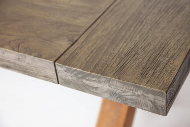 Стол деревянный Secret De Maison Kalido дерево тик, 200х100х78см, серый/натуральный