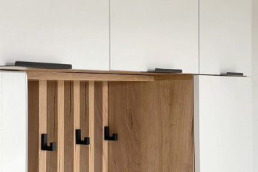 Антресоль Бери MPR-026 Дуб крафт золотой/белое дерево